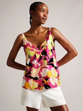 Ted Baker London Thaliah Floral Print Cami Top Size Medium NWT